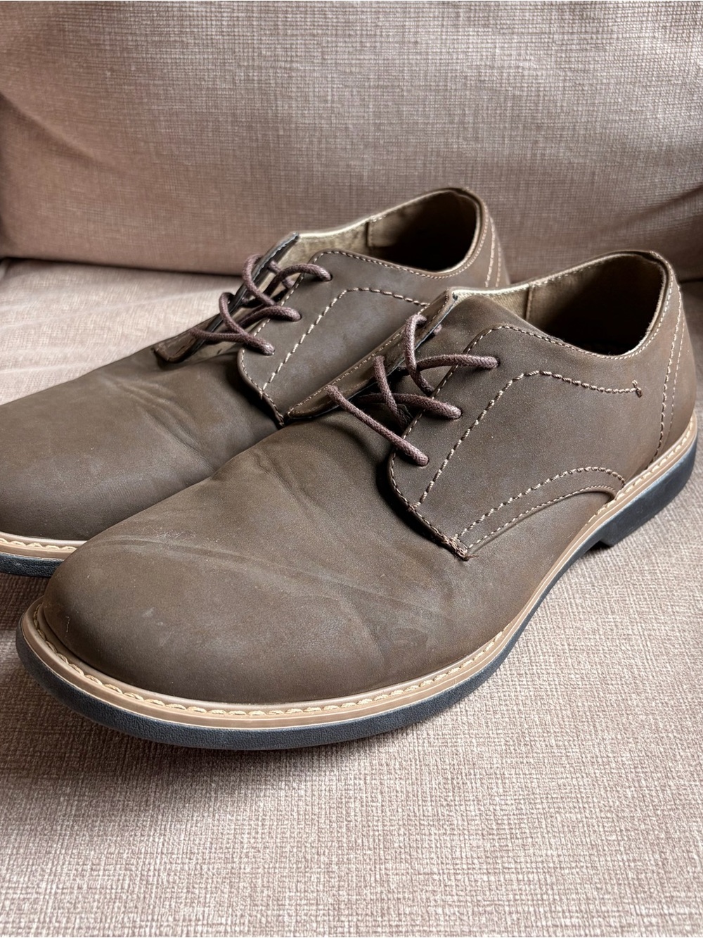 Men's Vintage Dexter Oxford Brown Casual Lace-Up Dress Shoes